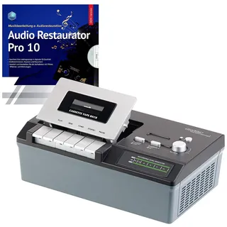 auvisio USB Kassettenspieler: USB-Kassetten-Player UCR-2200 zum Abspielen & Digitalisieren (Cassettenrecorder, Kassettenabspielgerät, MC)