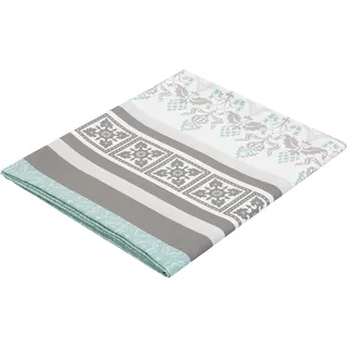 Tagesdecke OTTO HOME "Cremona leichte Tagesdecke, Wohndecke, für Kinder und Erwachsene", grau (grau, mint), B:280cm L:210cm, Baumwolle, Tagesdecken, leichter Bettüberwurf ohne Füllung, auch als Tischdecke verwendbar