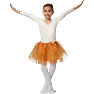 dressforfun Tüllrock Tutu, bequemes Faschingskostüm-Basic aus 3-lagigem Tüll mit Gummizug (Ballettrock, Konfektionsgröße 128 (7-8 Jahre) in gold) Eingenähter Satinunterrock, Schleife als Verzierung, angenehm tragbar goldfarben 128 (7-8 Jahre)
