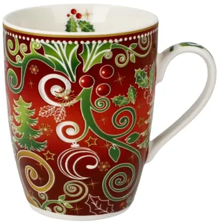 GOEBEL Festliche Tasse 0,35 l Rot