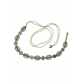 COLLEZIONE ALESSANDRO Taillengürtel Materialmix grün 1