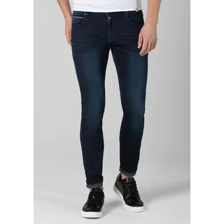 Slim-fit-Jeans TIMEZONE "Slim ScottTZ" Gr. 33, Länge 32, blau Herren Jeans 5-Pocket-Jeans