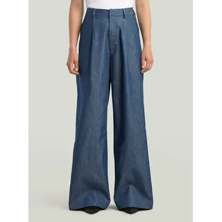 G-Star Fluid Wide Leg Hose - Dunkelblau - Damen, - 32