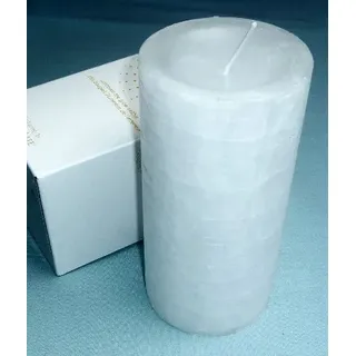 Unbekannt Partylite Glolite-Pillar Kerze, weiß - ohne Duft, 7x15 cm, Brenndauer 80-100 Std.
