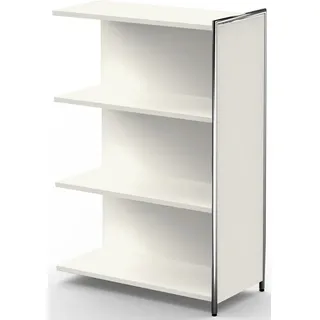 KERKMANN Regal Anbau-Sideboard / Raumteiler Artline BXHxT 780x1150x380mm 2 Böden weiß weiß