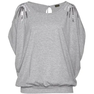LASCANA Strandshirt Damen grau-meliert Gr.52/54