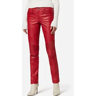 Ricano Lederhose Donna Slim Fit Rot M