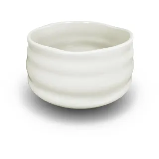 AIYICIII Handgefertigte Matcha-Schale Chawan aus Keramik, Japanische Grüntee-Tasse, Matcha-Teezeremonie (Weiß)