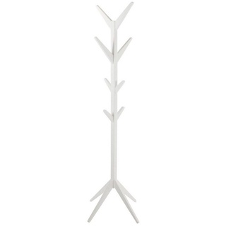 ACTONA GROUP Kleiderständer Garderobenständer ASCOT, H 178 cm, Weiß, (1 St), Massivholz, mit 8 Haken weiß