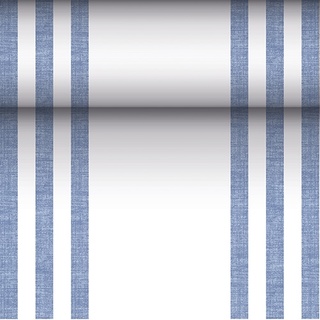 Tischläufer, stoffähnlich, PV-Tissue Mix ROYAL Collection 24 m x 40 cm blau Lines