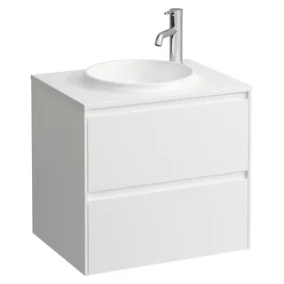 Laufen Waschtischunterschrank 2 Schubladen 60 x 44,2 x 50,4 cm Weiß Matt