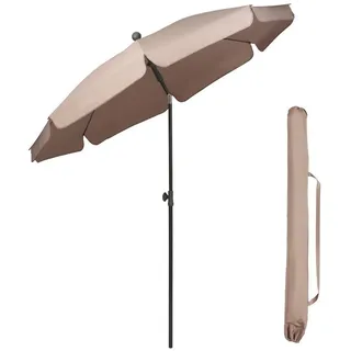 Sekey Balkonschirm 200 cm Sonnenschirm mit Schutzhülle für Balkon Garten, UV-Schutz 50+, LxB: 180,00x180,00 cm, Neigungswinkel und Höhe Verstellbar