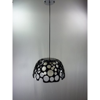 Dapo Decken-Pendelleuchte Yasu schwarz mit Kugel weiß Hängeleuchte Deckenbeleuchtung Deckenlampe
