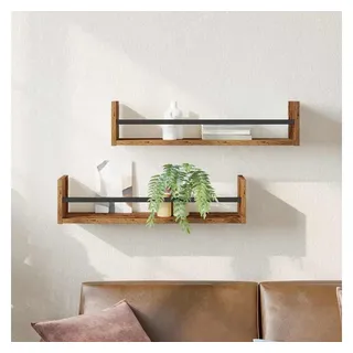 vidaXL Wandregal 60 x 16 x 14 cm Braun