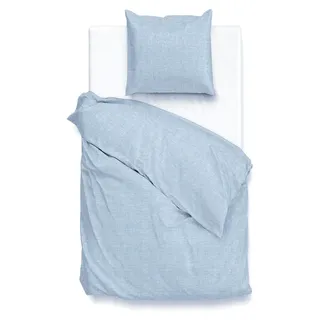 Zo Home Lino Meliert Baumwolle Blau 135 x 200 cm + 2 x 80 x 80 cm