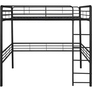 DHP Tommy Metall-Hochbett, Schwarz, Doppelbett