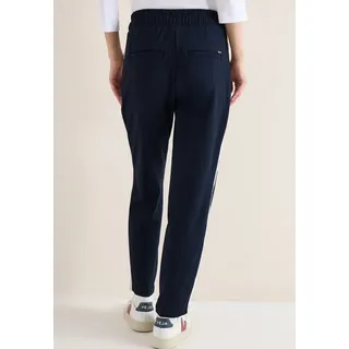 Cecil Style Tracey Comfort Fit Stoffhose Blau S 38