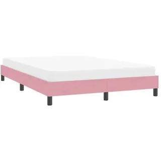 vidaXL Bettgestell 140 x 220 cm Rosa