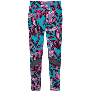 Madeleine Leggings mit Leo-Print und Mesheinsätzen", in türkis multicolor), | Gr.: 34,