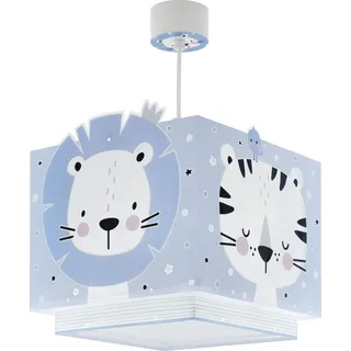 Dalber Pendelleuchte Baby Jungle Tiere Dschungeltiere, Kunststoff, Blau