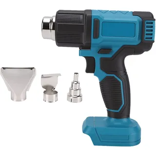 Makita 18v Akku-heißluftpistole, Heißluft, Lcd-digitalanzeige, Einstellbare Temperatur, Luftstrom Von 50 °c Bis 590 °c, Pvc-farbschrumpfung, Blau
