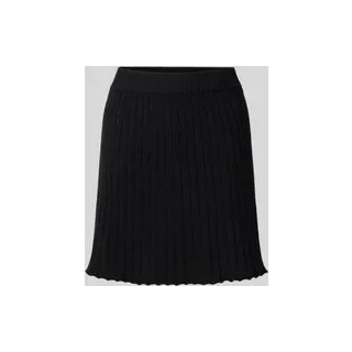 Mini-Strickrock aus Baumwoll-Mix Modell 'JOYLYNN', Black, S