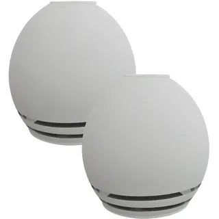 2 Stück Lampenschirm für Tischlampe Lampenglas Glas zu Serie Trio 6056 weiß/klar E14 Ersatzschirm Ersatzglas passend für Deckenleuchte Ersatzglas Lampenschirme Ersatz Lampenschirm klein E14 (2 Stück)