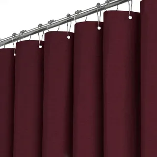 Wasserdichtes Duschvorhang aus beschwertem Polyester, 120 x 200 cm - Rot