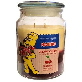 HARIBO Duftkerze Haribo Duftkerze Creamy Cherry 510g