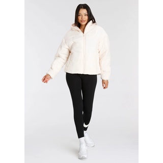 Outdoorjacke NIKE SPORTSWEAR "W NSW ESSTL THRMR CLSC PUFFER" Gr. XL (48/50), orange (guava ice, white) Damen Jacken Sportjacken