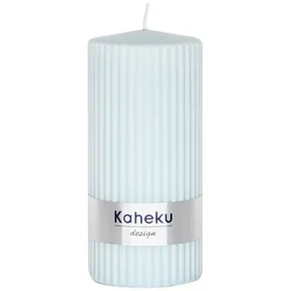 Kaheku Stumpenkerze Kaheku Rillenkerze, Powder Eisblau, Ø 7 cm, 1173001517 (1-tlg)