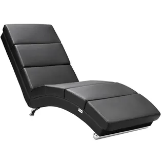 CASARIA Relaxliege London Kunstleder 0 x 0 x 0 cm Schwarz mit Liegeposition