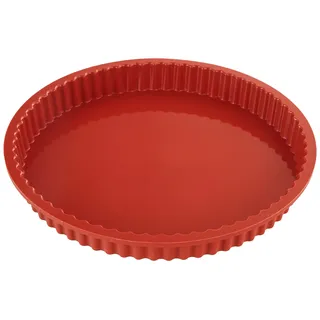 silikomart | SFT426 Silikon CROSTATA Form, Antihaft, 1er Pack Form mit Sicherheitsring, Ø 260 h 30 mm, Volumen 1,3 l, Made in Italy