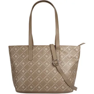 Shopper BRUNO BANANI Gr. B/H/T: 41 cm x 25 cm x 15 cm onesize, grau (taupe) Damen Taschen Handtaschen echt Leder
