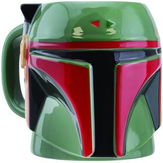 Boba Fett Tasse à café en céramique en forme de casque | Licence officielle Star Wars Decor