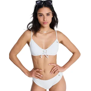 Roxy Bandeau-Bikini-Top Damen Weiß M Cup B