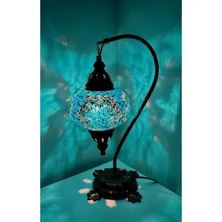 Mosaiklampe L orientalische Lampe Stehlampe Tischlampe Samarkand-Lights Türkis