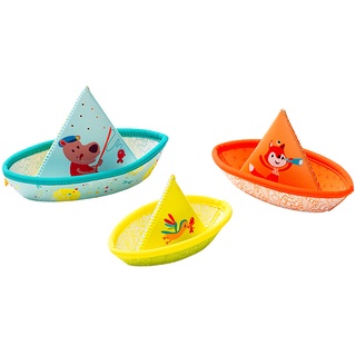 Badewannenspielzeug 3 Kleine Boote In Bunt