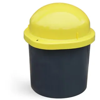 KUEFA Müllsackständer DUO Mini, 30L Mülleimer, Universaltonne, UV-Stabil, 30 Liter gelb