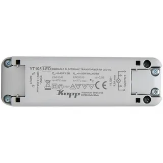 Kopp 202510093 Elektronischer Transformator 105W/VA Weiß