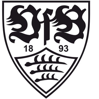 Wall-Art Wandtattoo Fußball VfB Stuttgart Logo (1 St), selbstklebend, entfernbar schwarz 20 cm x 22 cm x 0,1 cm