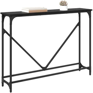 vidaXL Konsolentisch 102 x 23 x 75 cm Schwarz