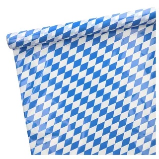 Papstar Tischdecke Folie 20 m x 1 m Bayrisch Blau