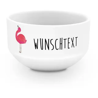 Mr. & Mrs. Panda Personalisierte Schüssel Flamingo Stolz - Geschenke, Mama, Suppenschüssel, Müslischüssel, Schale, Freude, Beste Freundin, Müslischale, mit Namen