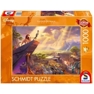 Schmidt Spiele - Erwachsenenpuzzle - König der Löwen - Thomas Kinkade, 1000 Teile
