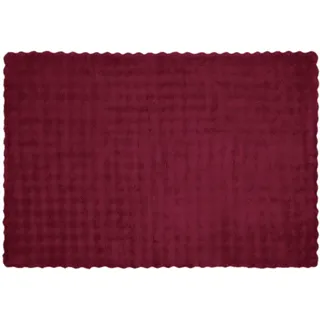 vidaXL Olite Bettüberwurf 130 x 150 cm Bordeauxrot