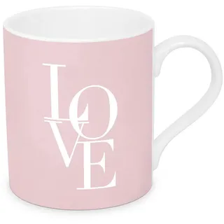 PPD Kaffeebecher, Hellrosa, Keramik, 350 ml, 8.5x9.5 cm, SGS-geprüft, Kaffee & Tee, Tassen, Kaffeebecher