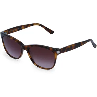 Fielmann LN 005 SUN CL Damen-Sonnenbrille Vollrand Eckig Blockacetat-Gestell, braun