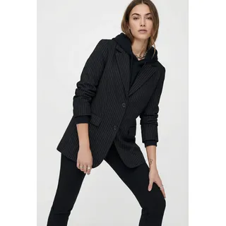 Only Onlreina L/S PINSTRIPE BLAZER TLR Black, 36, - 36
