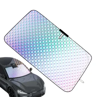 Sonnenschutz Auto Frontscheibe für VW Polo Cross Typ 6R BJ 2010-2014, Auto Sonnenschutz Frontscheibe Innen Faltbare Auto Windschutzscheibe Sonnenblende